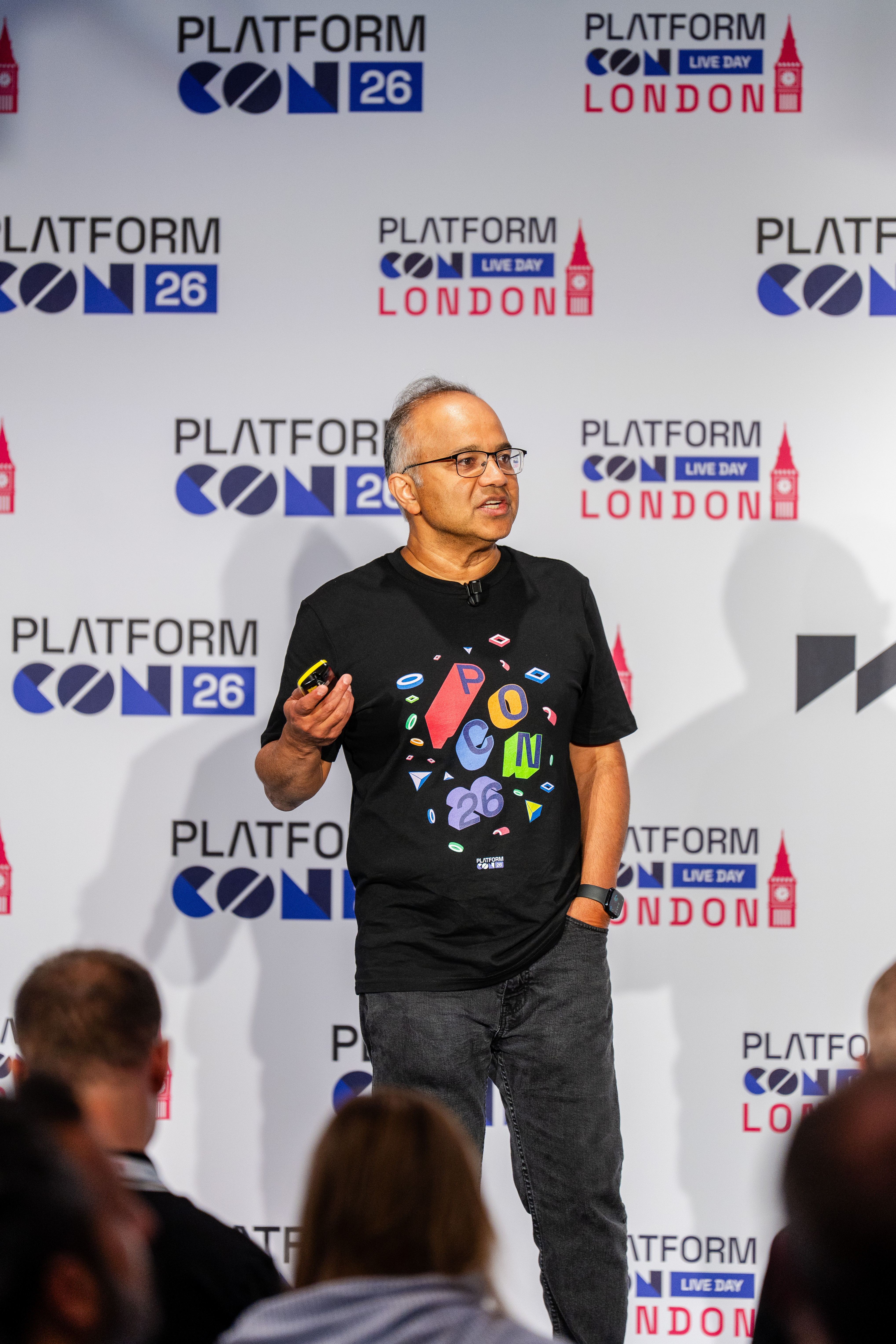 Ajay Chankramath on stage at PlatformCon London 2026