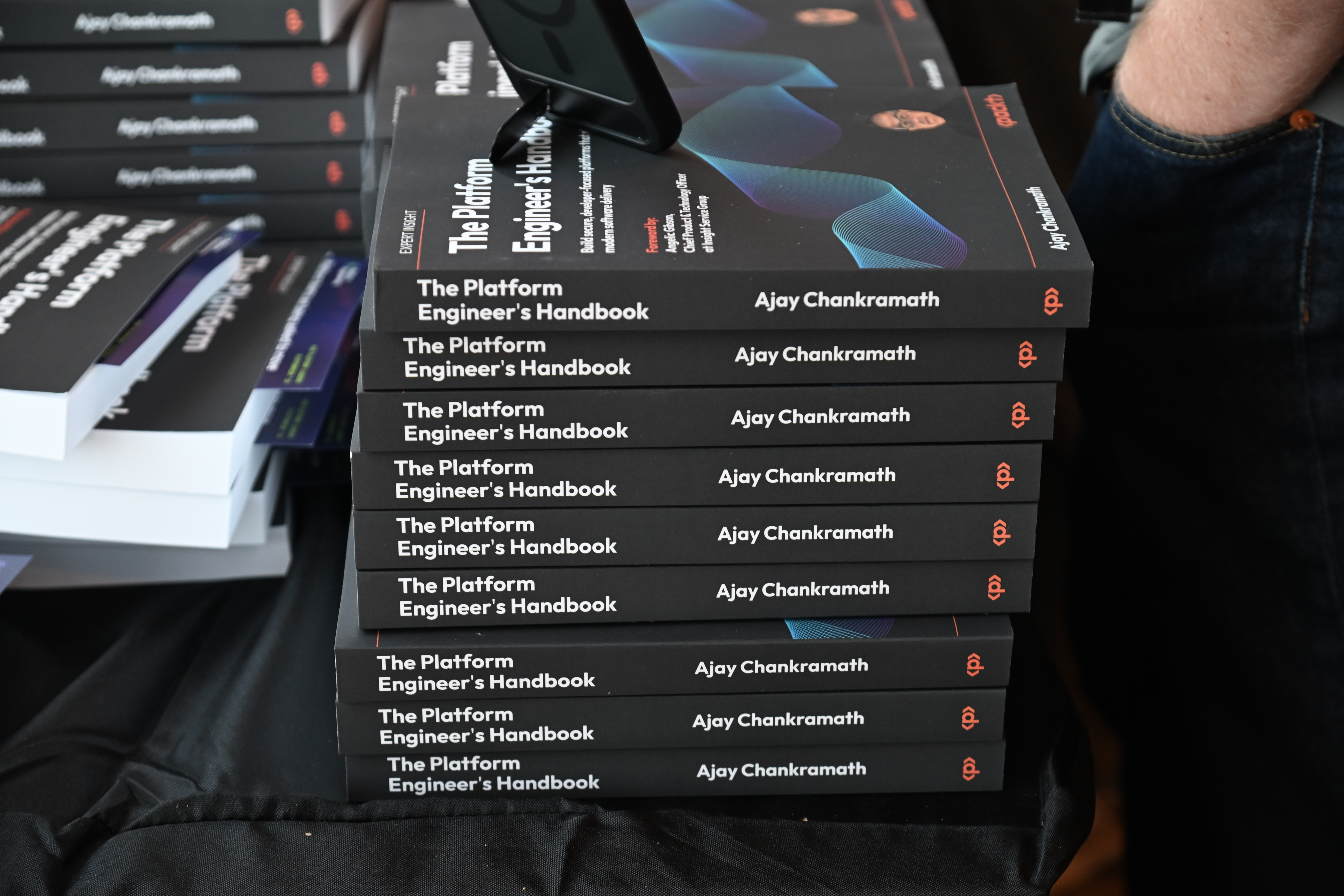 Copies of The Platform Engineer's Handbook at PlatformCon